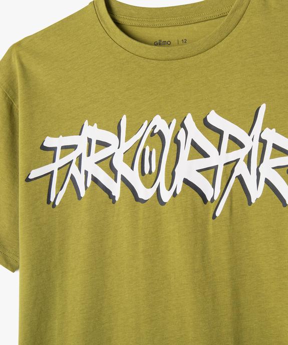 Tee-shirt imprimé manches courtes garçon vue2 - GEMO 4G GARCON - GEMO