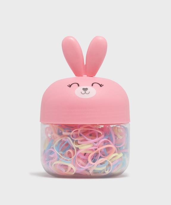 Elastiques cheveux multicolores dans boite lapin fille vue1 - GEMO (ACCESS) - GEMO