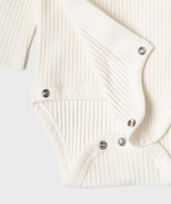 Ensemble 2 pièces body croisé + pyjama dors-bien en velours bébé vue6 - GEMO 4G BEBE - GEMO