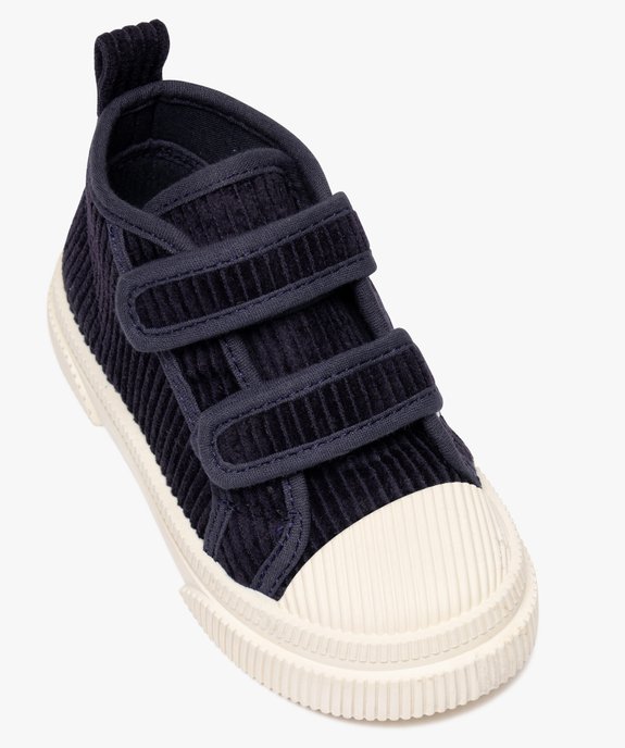 Tennis montantes en velours garçon vue6 - BUGGY - GEMO