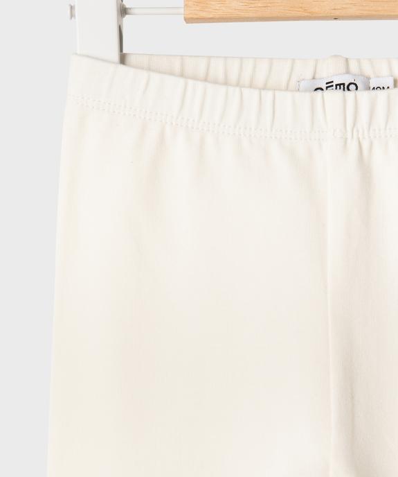 Legging uni en maille résistante bébé fille vue2 - GEMO(BEBE DEBT) - GEMO
