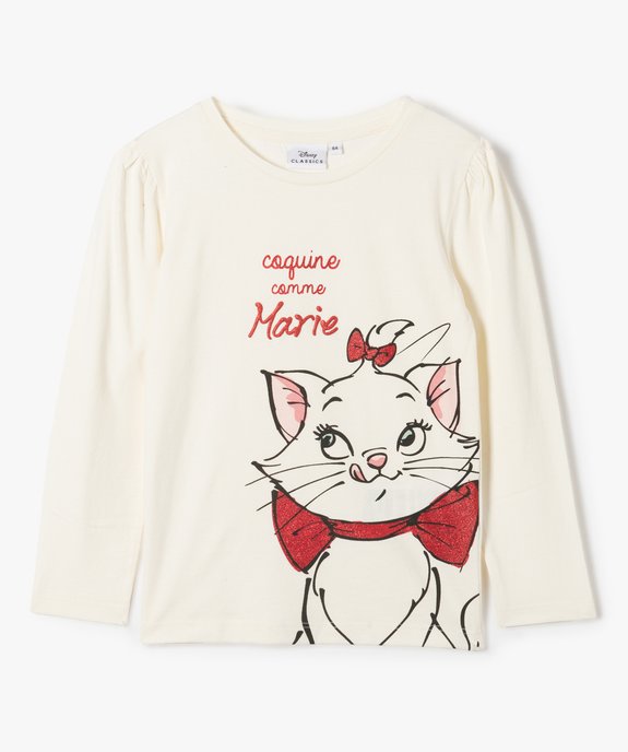 Tee-shirt fille avec motif Les Aristochats - Disney vue1 - DISNEY CLASSIQU - GEMO