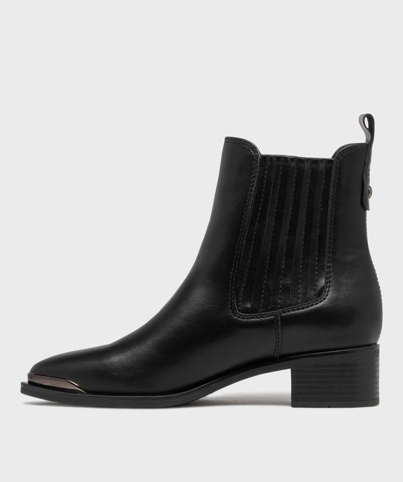 Boots santiags à tige montante élastiquée femme vue4 - FOLLOW ME - GEMO