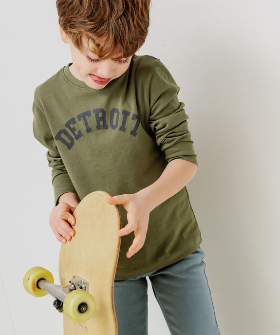 Tee-shirt manches longues imprimé garçon vue1 - GEMO 4G GARCON - GEMO