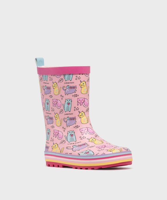 Bottes de pluie imprimé chats fille - Lovely Wings vue2 - LOVELY WINGS - GEMO