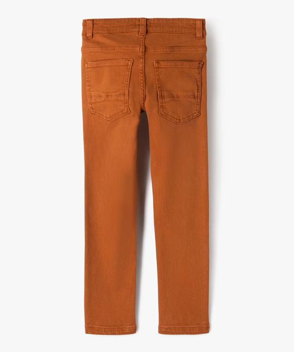Pantalon chino slim 5 poches garçon vue3 - GEMO (ENFANT) - GEMO