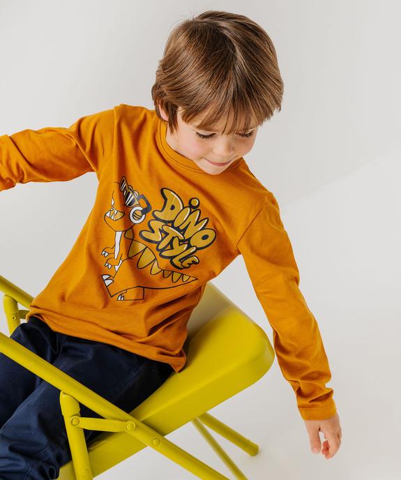 T-shirt manches longues imprimé garçon vue1 - PREMIER PRIX BY GEMO - GEMO