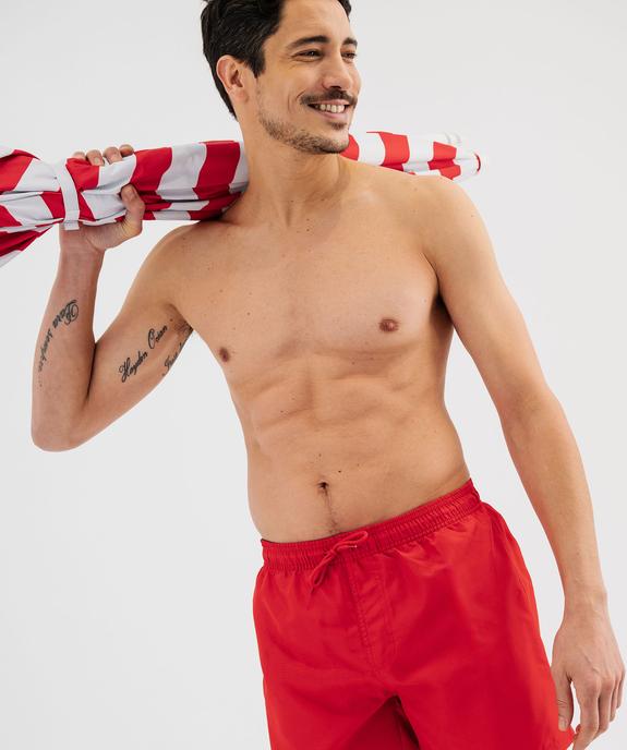 Short de bain homme uni vue2 - GEMO 4G HOMME - GEMO