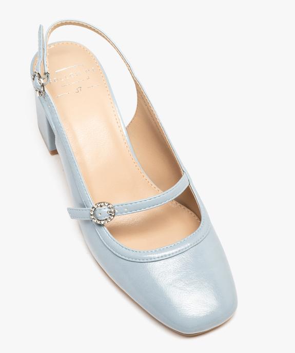 Escarpins sling-back avec boucles à strass femme vue5 - FOLLOW ME - GEMO