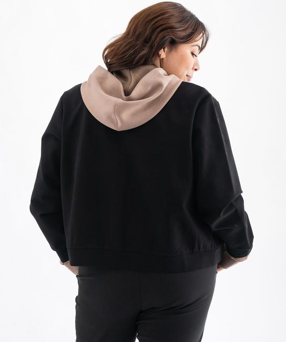 Blouson fermeture pression avec inscription brodée femme grande taille - GEMO (G TAILLE) Blouson fermeture pression avec inscription brodée femme grande taille vue3 - GEMO (G TAILLE) - GEMO