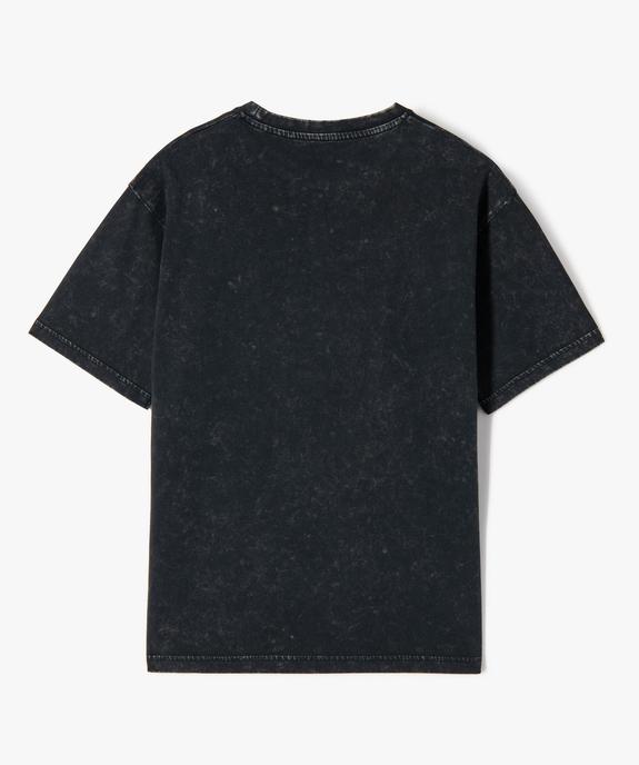 Tee-shirt effet délavé manches courtes garçon vue4 - GEMO 4G GARCON - GEMO