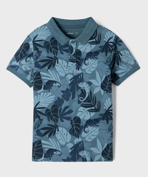 Polo imprimé fantaisie pour garçon vue1 - GEMO (ENFANT) - GEMO