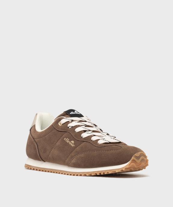 Baskets dessus suédine avec patch métallisé au talon femme - Ellesse vue2 - ELLESSE - GEMO