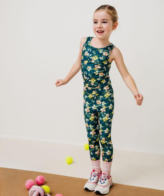 Débardeur de sport court à dos fantaisie fille vue5 - GEMO 4G FILLE - GEMO