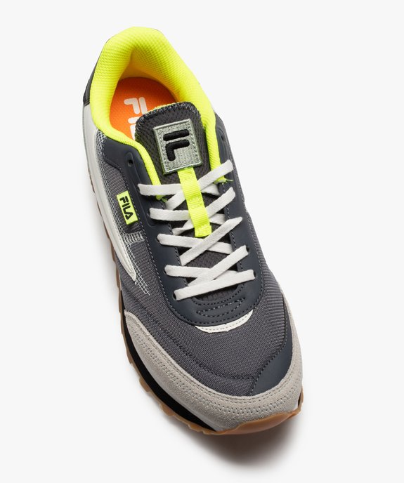 Baskets homme retro running détails fluo - Fila Retronique vue5 - FILA - GEMO