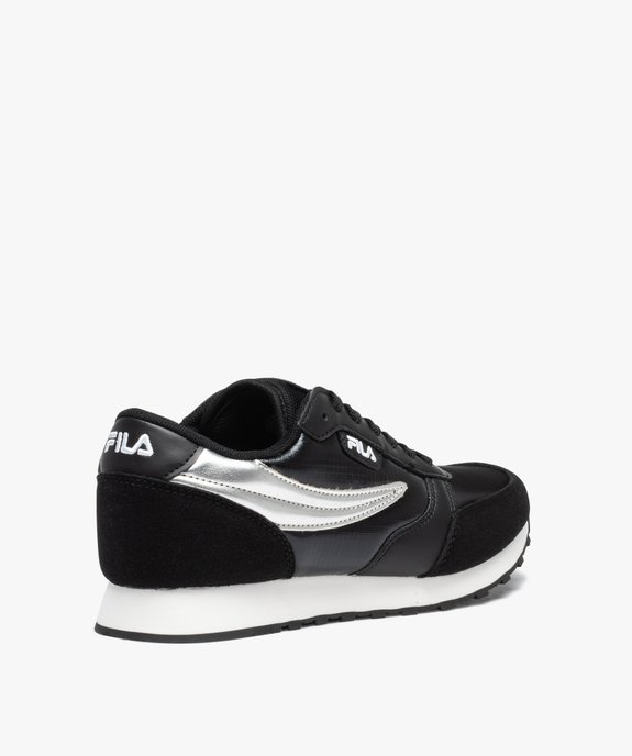 Baskets femme à lacets avec empiècement brillant- Fila Orbit Low vue4 - FILA - GEMO