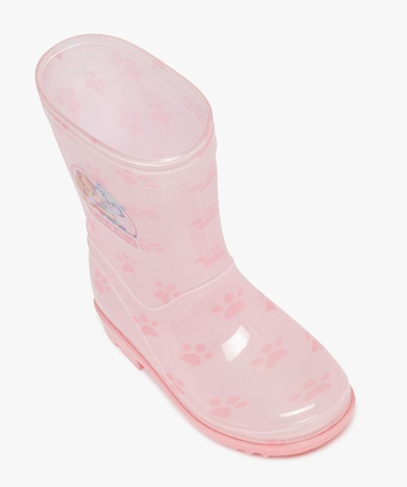 Bottes de pluie fille avec motif de pattes de chien - Pat'Patrouille vue5 - PAT PATROUILLE - GEMO