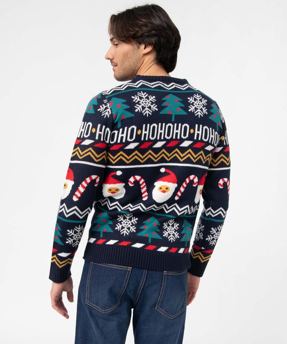 Pull de Noël homme à motif vue4 - GEMO (HOMME) - GEMO