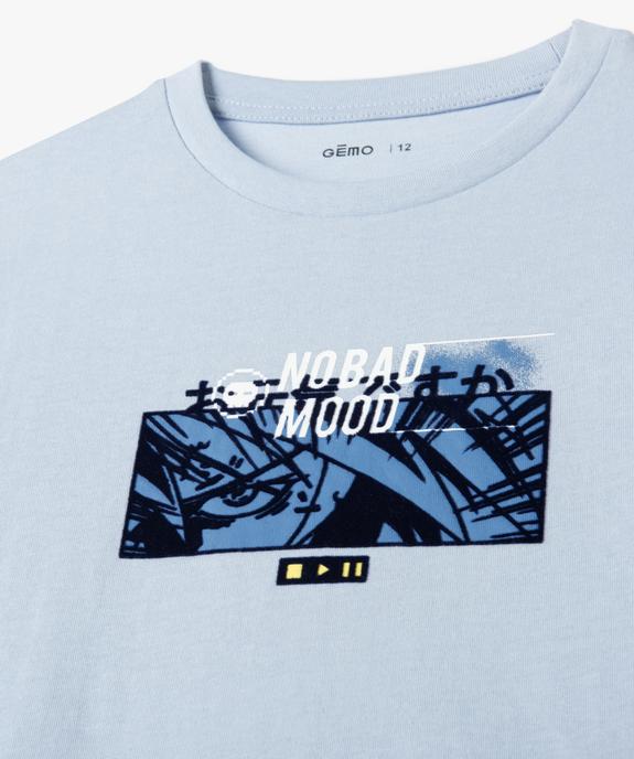 Tee-shirt imprimé graphique garçon vue3 - GEMO (JUNIOR) - GEMO