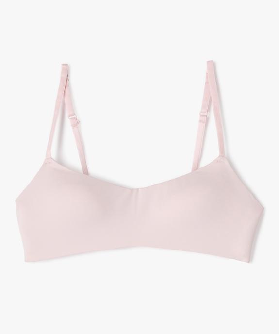 Soutien-gorge corbeille sans armatures avec bretelles multipositions fille vue1 - GEMO (JUNIOR) - GEMO