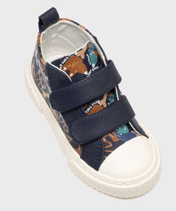 Chaussures montantes à scratch en matière déperlante bébé garçon vue6 - BUGGY - GEMO