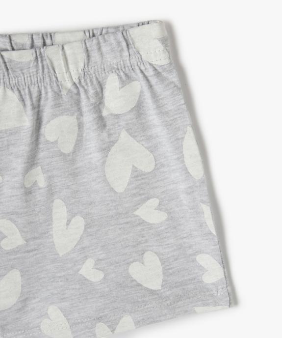 Pyjashort fille avec motif chien et chat vue2 - GEMO (ENFANT) - GEMO