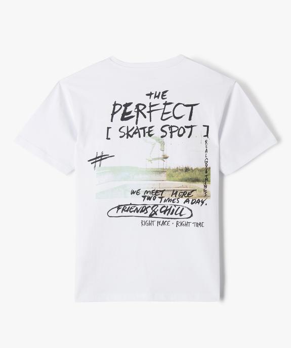 Tee-shirt large inscriptions graphiques garçon vue3 - GEMO 4G GARCON - GEMO