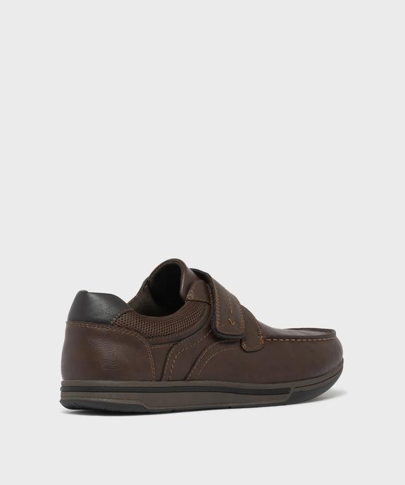 Chaussures confort esprit bateau à scratch homme - G'Flex vue10 - G'FLEX - GEMO