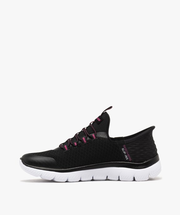 Baskets fille en mesh et à enfiler Slip ins Summits - Skechers vue3 - SKECHERS - GEMO