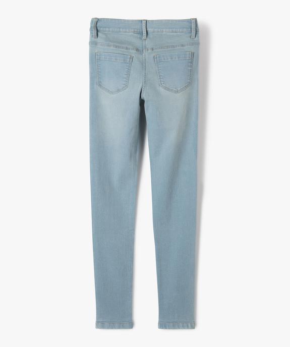 Jean fille coupe skinny en matière extensible vue3 - GEMO 4G FILLE - GEMO