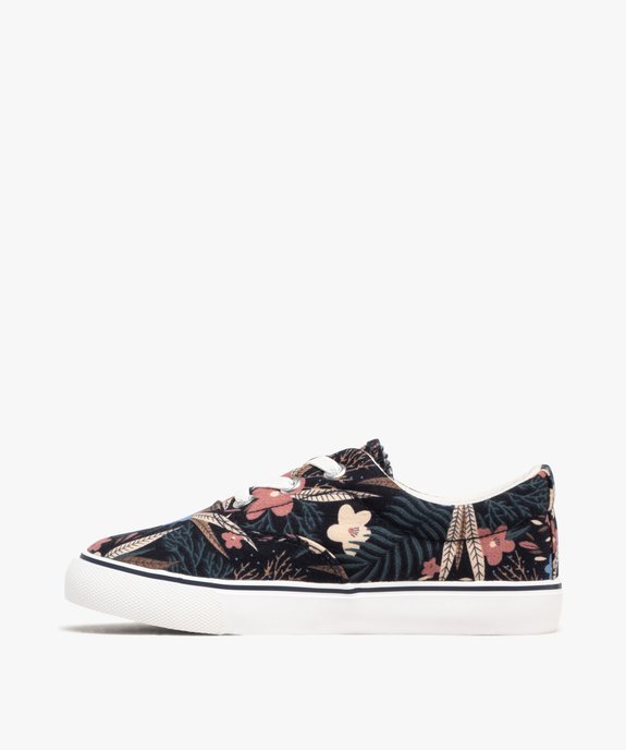 Tennis en toile fleurie fille - Camps United vue3 - LOVELY WINGS - GEMO