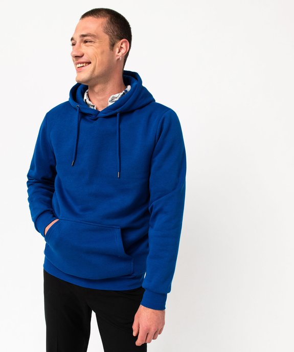 Sweat à capuche intérieur molletonné homme vue1 - GEMO 4G HOMME - GEMO