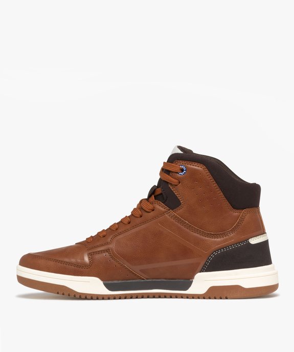 Boots homme mid-cut à lacets style casual - Schott  vue4 - SCHOTT - GEMO