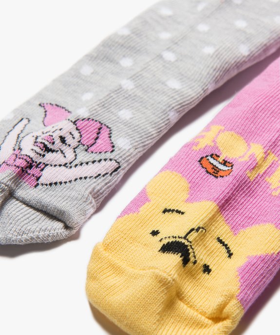 Chaussettes bébé fille avec motifs Winnie l’ourson (lot de 2)- Disney vue2 - DISNEY DTR - GEMO