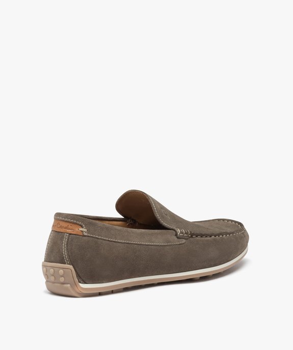 Mocassins homme unis en cuir suédé - Pierre Cardin D vue4 - PIERRE CARDIN D - GEMO