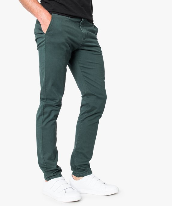 Pantalon homme chino coupe slim vue1 - GEMO (HOMME) - GEMO