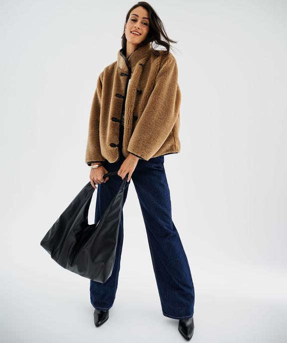 Blouson en fourrure imitation femme vue5 - GEMO 4G FEMME - GEMO