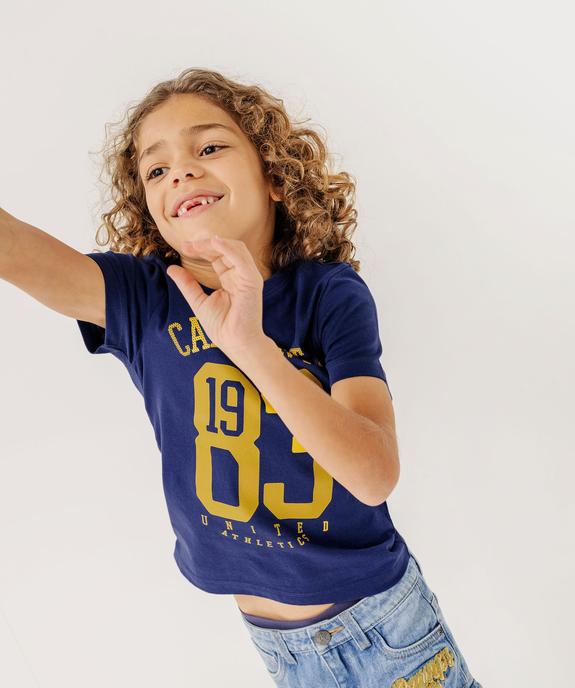 Tee-shirt imprimé style campus garçon vue6 - CAMPS GEMO FOR GOOD - GEMO