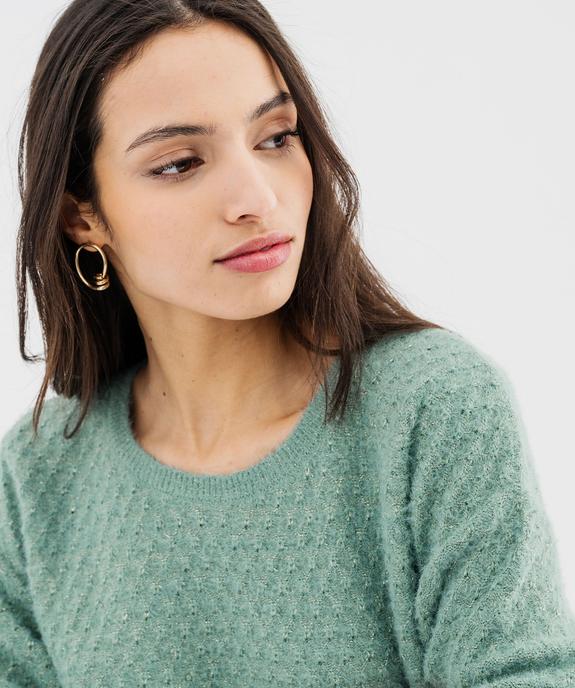 Pull en maille fantaisie avec fil métallisé femme vue5 - GEMO(FEMME PAP) - GEMO