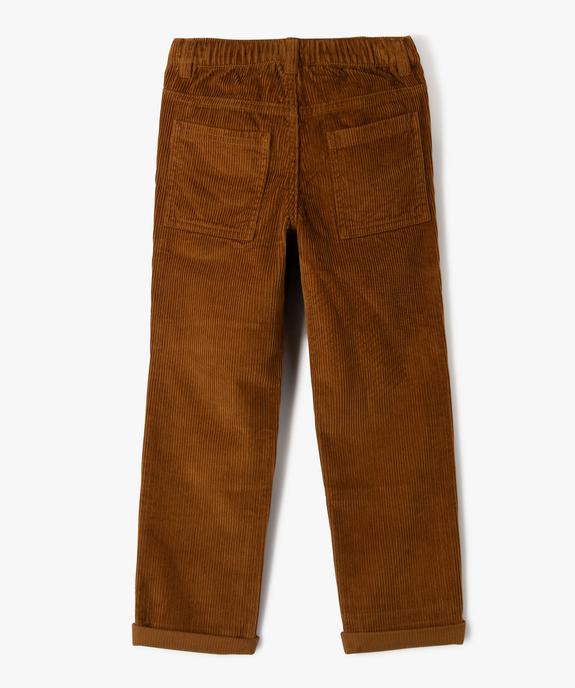 Pantalon en velours large garçon vue5 - GEMO (ENFANT) - GEMO