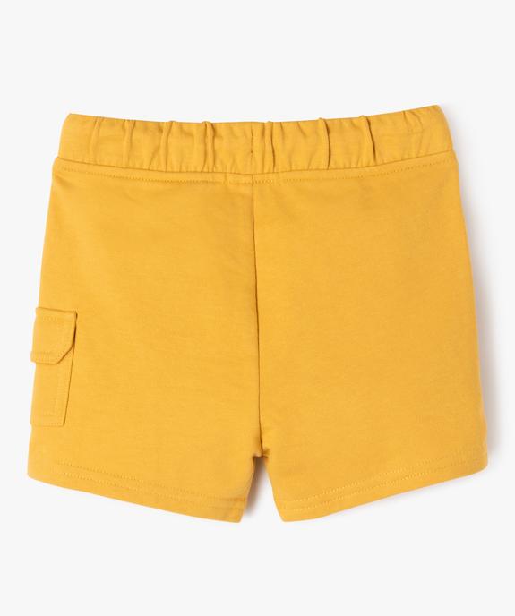 Bermuda en maille souple à poche cargo bébé garçon vue3 - GEMO(BEBE DEBT) - GEMO