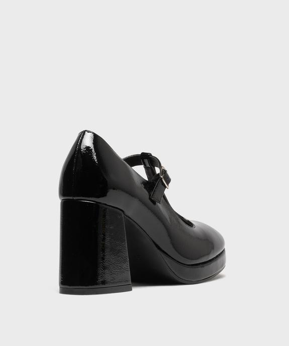 Escarpins Salomé vernis à talon bloc femme - Follow Me vue5 - FOLLOW ME - GEMO