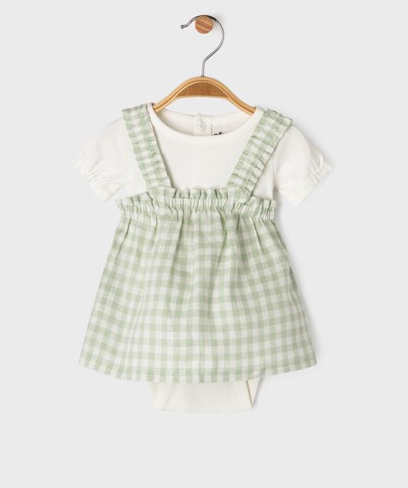 Ensemble 3 pièces bébé fille body, blouse et culotte vue2 - GEMO(BB COUCHE) - GEMO