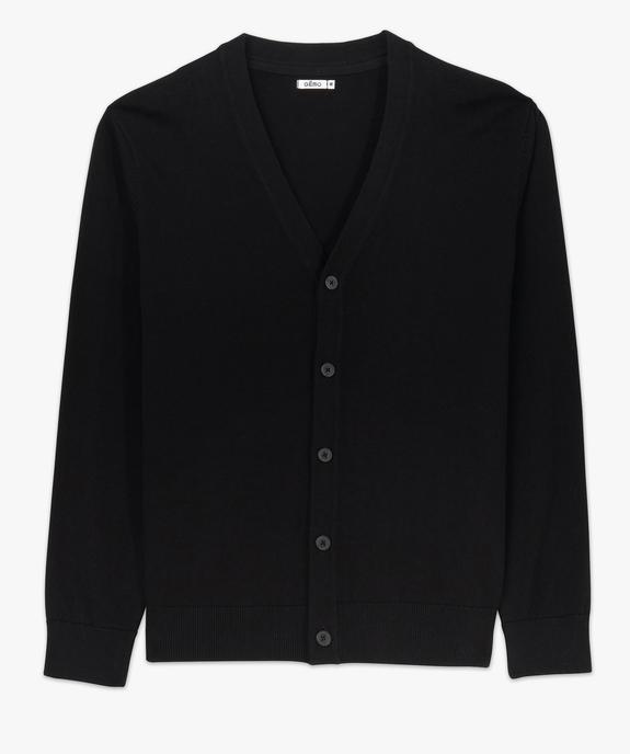 Gilet à col V en maille fine homme vue3 - GEMO (HOMME) - GEMO