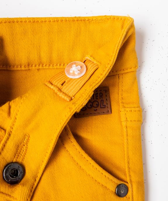 Short slim uni en toile extensible bébé garçon vue3 - GEMO(BEBE DEBT) - GEMO