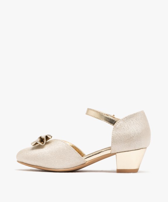 Chaussures à talon pailletées et bride scratch fille vue3 - LOVELY WINGS - GEMO