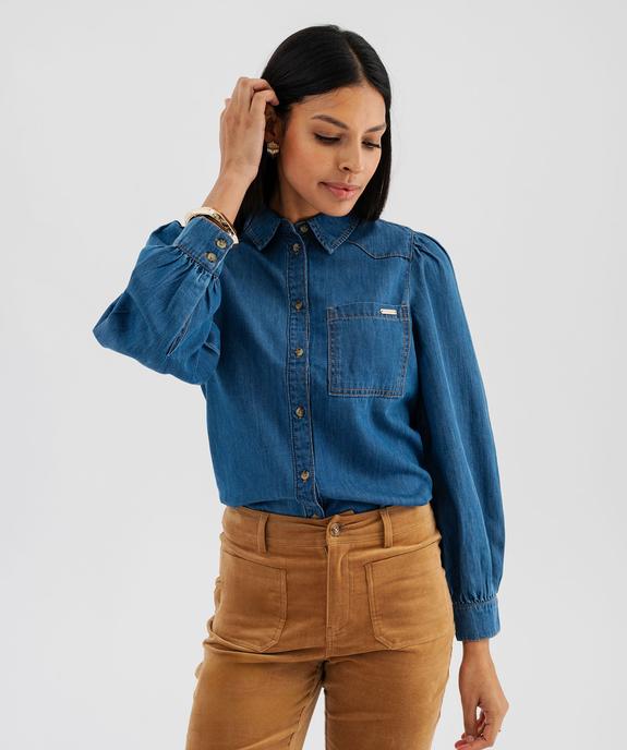 Chemise en jean femme - LuluCastagnette vue1 - LULU CASTAGNETTE GEMO FOR GOOD - GEMO
