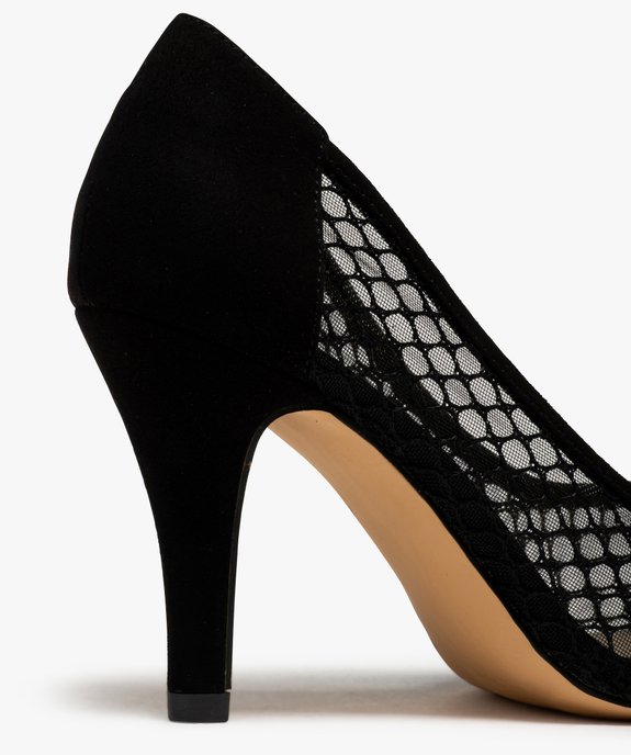 Escarpins femme à talon et dessus ajouré  vue6 - GEMO(URBAIN) - GEMO