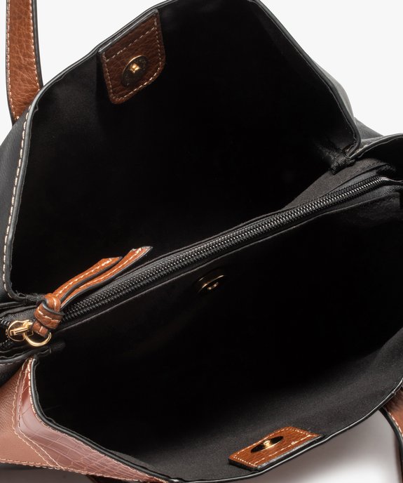 Sac femme motif losanges multicolores vue3 - GEMO (ACCESS) - GEMO