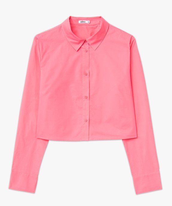 Chemise ultra courte en coton femme vue4 - GEMO(FEMME PAP) - GEMO